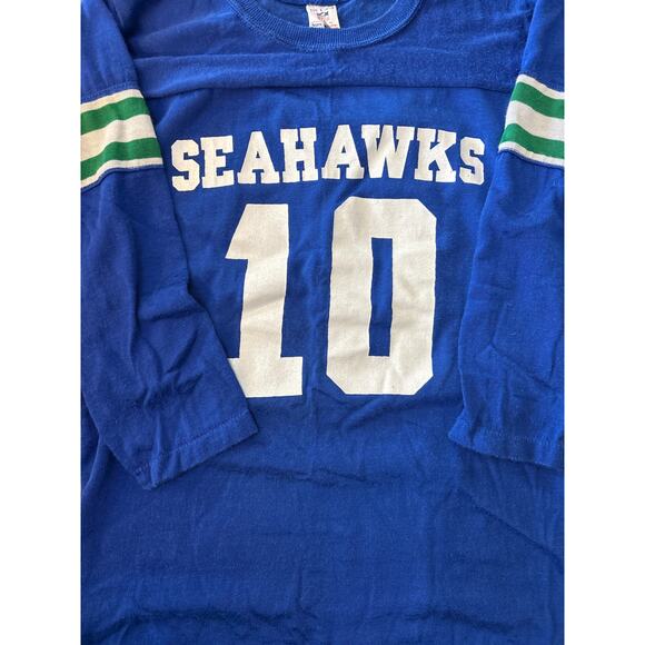 VTG 70s/80s Seattle Seahawks Jim Zorn Jersey 10 retro Sears Rawlings 14-16 long - Picture 4 of 7